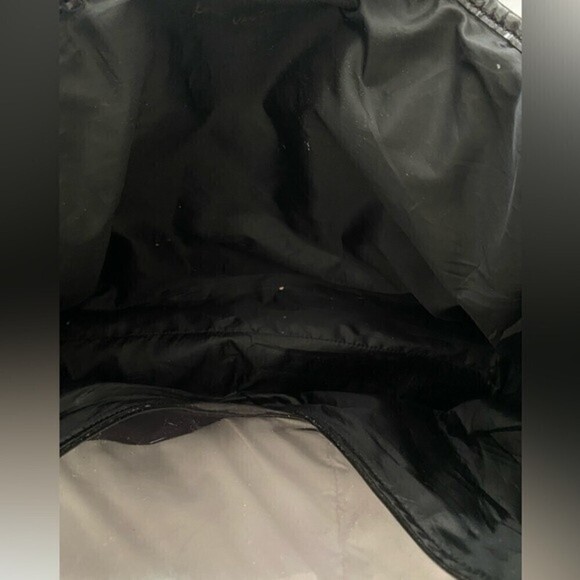 Victoria's Secret BLK Shimmer Canvas Tote Clear Plastic Front V Panel Tiger Bag - Picture 5 of 13